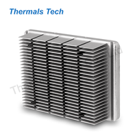 Dissipateur thermique à ailettes en aluminium forgé à froid D80 mm avec roulement à billes 2800 tr/min 17dB(A) pour éclairage LED COB domestique