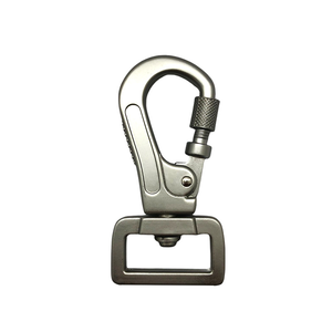 Anneau pivotant carré en alliage de zinc de haute qualité 21MM avec mousqueton à verrouillage à écrou - Product Image 6