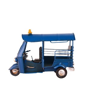 Modèle de tricycle en métal de style campagnard américain vintage, modèle de véhicule en <span class=keywords><strong>fer</strong></span> <span class=keywords><strong>forgé</strong></span>, artisanat artistique, décoration de bureau nostalgique à l'ancienne - Product Image 6