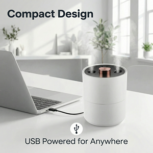 Denizanası Duman Halkası USB Masaüstü Esansiyel Yağ Aroma Difüzörü Hava Nemlendirici 450ml Kapasiteli Koku Difüzörü, Araba ve Ev Kullanımı - Product Image 2