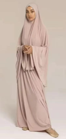 Ensemble de 2 pièces de robe Jilbab Abaya traditionnelle musulmane pour femmes, couleur unie, fabrication OEM/ODM par la société chinoise Feishun