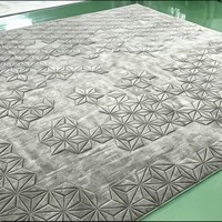 Fast Delivery Custom Pattern Hand Tufted New Zealand Wool Rug for Luxury Villa