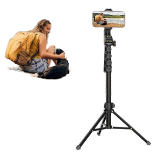 Giá đỡ đèn selfie, chân máy ảnh, chân máy ba chân bằng nhôm nhẹ, dành cho điện thoại và máy ảnh DSLR, đèn ring light, chân máy điện thoại 61 inch - Product Image 5