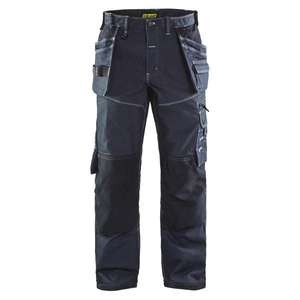 BLAKLADER - 196011418999C44 Pantalon Craftsman stretch X1900 Denim Bleu marine/noir-PANTALON DE TRAVAIL EAN 7330509482339 - Product Image 1