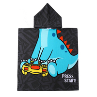Fourniture directe New Explosion Active Kids Serviette de bain Peignoir à capuche imprimé dessin animé Produit transfrontalier à séchage rapide pour enfants