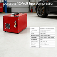 Kompresor Udara PCP 12v 4500Psi 30mpa 300Bar 350w Pompa Udara PCP Elektrik dengan Transformator Submersible