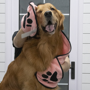 <span class=keywords><strong>Serviette</strong></span> de bain pour chien, personnalisable avec le LOGO de votre animal de compagnie, Super absorbante, séchage pour chiens et chats - Product Image 1