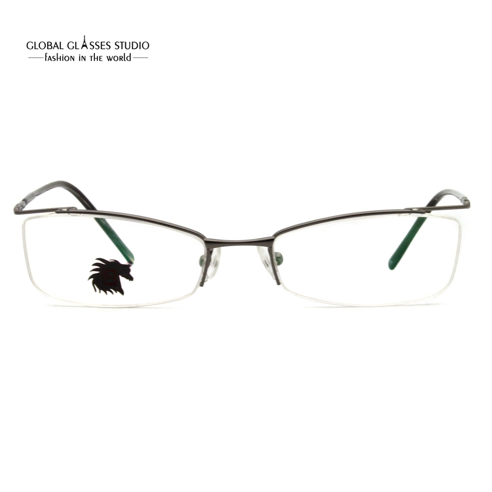 half frame titanium glasses