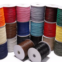 Fil ciré coréen de 2 mm, 80 m/rouleau, cordon ciré, corde, sangle, cordon pour collier, perles pour la fabrication de bijoux
