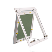 Plaque d'accès en acier galvanisé 300x300 pour inspection de plomberie, résistante aux intempéries, à fermeture rapide, pour conduit de plafond et cloison sèche