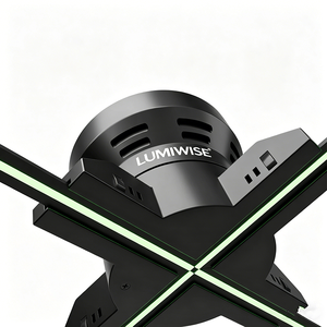 Ventilateur holographique <span class=keywords><strong>3D</strong></span> 65 cm, cadre en alliage d'aluminium Holostand, projecteur holographique haute résolution WiFi, support de sol intérieur - Product Image 2