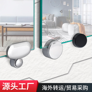 Glass Mirror Clip Wall Mount Fixing Bracket Circular Durable Corner Install For Bathroom Shelves - Product Image 3