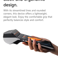 Terminal de point de vente portable intelligent V3 6,2 pouces, imprimante d'étiquettes 420 nits, Qualcomm 3+32 Go, thermique direct, Android 13, connectivité BT portable