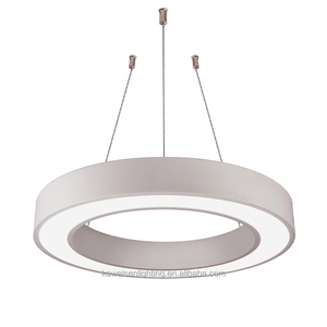 Anillo redondo minimalista de 75cm de diámetro, luz LED lineal colgante con controlador de perfil de aluminio, luz colgante externa - Product Image 4