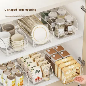 Kitchen <b>Storage</b> <b>Drawer</b> Food Grade Fresh-keeping <b>Box</b> <b>Storage</b> Transparent Plastic Refrigerator Compatible PP <b>Box</b> Set - Product Image 4