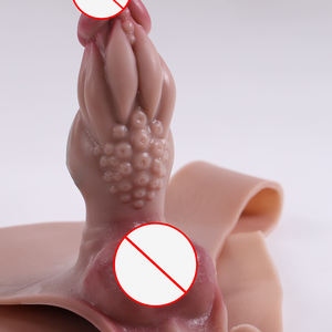 प्रीमियम थोक लेस्बियन स्ट्रैप-ऑन डिल्डो पहनने योग्य हाथी चमड़े के पैंट समलैंगिक सेक्स खिलौना - Product Image 2