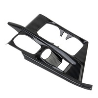 Cache de protection pour panneau de commande central et levier de vitesses en plastique style fibre de carbone pour Dodge Charger – Accessoires de décoration