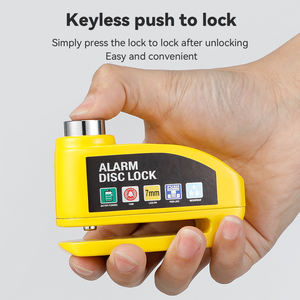 Antivol en alliage d'aluminium pour <span class=keywords><strong>vélo</strong></span> et moto <span class=keywords><strong>avec</strong></span> <span class=keywords><strong>alarme</strong></span> et corde de rappel, <span class=keywords><strong>cadenas</strong></span> de sécurité pour moto, sac de verrouillage - Product Image 5