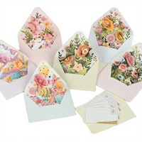 GLOBAL HEROES - Nueva Tarjeta de Felicitación Universal Creativa con Diseño de Flores en 3D, Impresa en Flexografía, Estampada en Caliente, para Fiestas y Cumpleaños