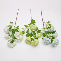 Buket Bunga Hydrangea Buatan Tangan Gaya Eropa dari Sutra - Sentuhan Alami untuk Dekorasi Tengah Meja & Dinding