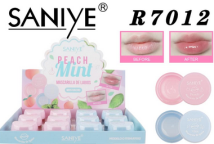 Masque pour les lèvres à la menthe et à la pêche Saniye, hydratant avec acide hyaluronique pour adultes, femmes, R7012 - Product Image 1