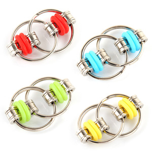 Hot Bán Unisex Chống-Lo Lo lắng Thần tài <span class=keywords><strong>Cube</strong></span> Xe Đạp Móc Chìa Khóa Vòng Bột Spinner Cứu Trợ Đồ Chơi Cho Trẻ Em Tiktok Căng Thẳng Cứu Trợ - Product Image 5