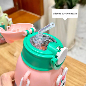 New Arrival Cute Cartoon Kids Strap Cup <strong>600ml</strong> Water Bottle Easy Carrier for Kindergarten and Primary School Students - Product Image 4