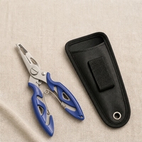 Pince de pêche en acier inoxydable, mini coupe-ligne, dégaineur d'hameçons, ouvre-anneaux brisés, outil de pêche compact