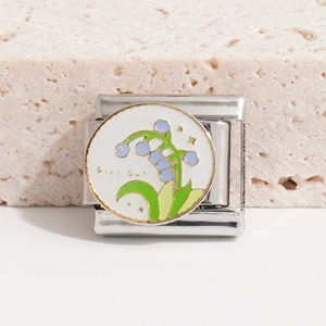 สร้อยข้อมืออิตาเลียนเสน่ห์ของดอกไม้เค้กอาหารยอดนิยม - Product Image 3