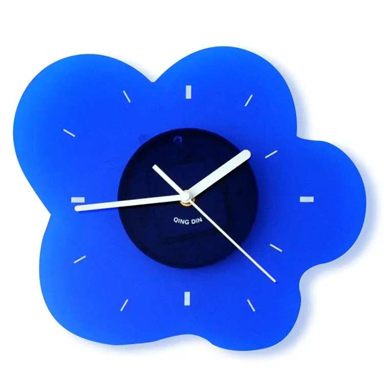 Klein синие Акриловые Настольные и настольные часы 3d настенные часы для дома
