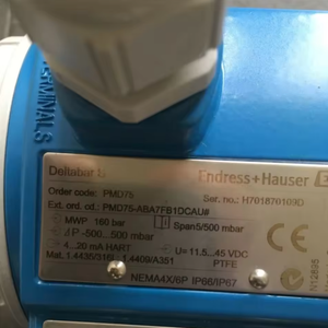 E+H Deltabar S PMD75-3JA83/0 Endress+Hauser เครื่องส่งสัญญาณ DP ของแท้ใหม่สำหรับระบบอัตโนมัติทางอุตสาหกรรม PAC PLC Controller - Product Image 2