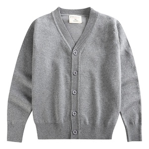 Cardigan en tricot assorti pour toute la famille, <span class=keywords><strong>pull</strong></span> unisexe à manches longues pour l'école, pour garçons et filles, tailles du nourrisson au adolescent - Product Image 4