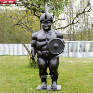 Statua del guerriero di rame della colata della scultura del bronzo del <span class=keywords><strong>Samurai</strong></span> grasso grande all'aperto di Plaza - Product Image 4