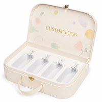 Boîte cadeau rigide en carton tendance avec poignée pour emballage de produits de soin pour bébé, vente en gros, OEM, ODM, usine