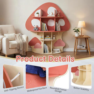 Étagère à livres en forme <span class=keywords><strong>de</strong></span> champignon pour enfants, bibliothèque Montessori, rangement <span class=keywords><strong>de</strong></span> jouets, bibliothèque en forme d'arbre pour tout-petits - Product Image 6
