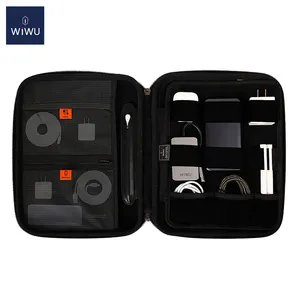 WiWU公文包适用于iPad 11 12.9英寸防震携带储物袋垫平板电脑盒，带附件隔层