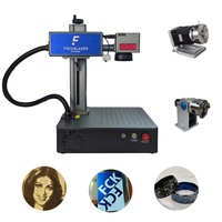 Nouvelle machine de gravure laser fibre optique 3D JPT Source 3W/5W de bureau, refroidie par air, haute productivité, compatible DXF PLT BMP AI JPEG EZCAD