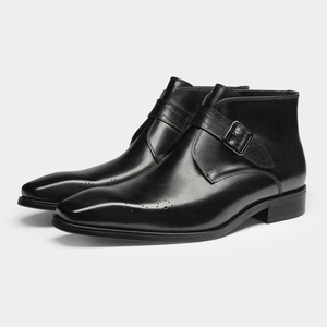 Botas de Cuero para Hombre de Alta Calidad, Estilo Brogue, Transpirables, para Vestir, Formales, para Exteriores - Product Image 1