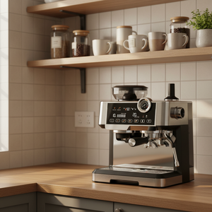 Profitez d'un <span class=keywords><strong>café</strong></span> de qualité barista à la maison Machine à expresso facile à nettoyer avec réservoir et trémie amovibles, créez une crème parfaite sans effort - Product Image 6