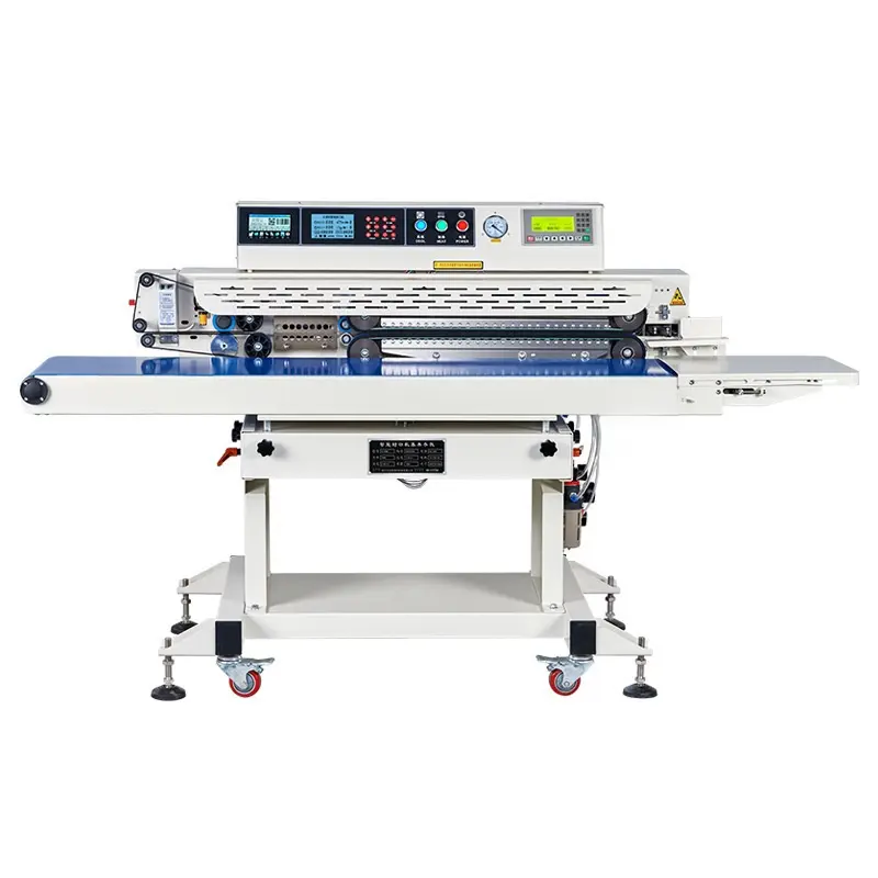 Máquina de selagem contínua de aço inoxidável, mangueira de diâmetro de tubo de fonte de ar, correia transportadora espessada de 10 mm, máquina seladora