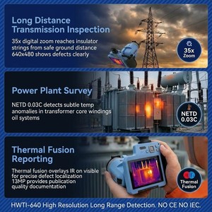 Caméra thermique professionnelle WiFi Bluetooth HD 640x480 HWTI-640 au prix d'usine pour la recherche et le développement - Product Image 4