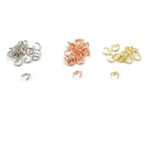 1000 Stks/zak Diy Sieraden Bevindingen Componenten Rvs Goud/Rose Goud Kleur Split Ringen Opening Jump Ring