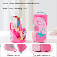 Nouvelle Trousse à Crayons Créative Grande Capacité Durable pour Étudiants, Boîte à Papeterie Multifonctionnelle à Motifs de Dessins Animés, Sac à Stylos Mignon pour Garçons et Filles
