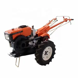 20hp agriculture behind two wheel hand walking tractor with implements single plough