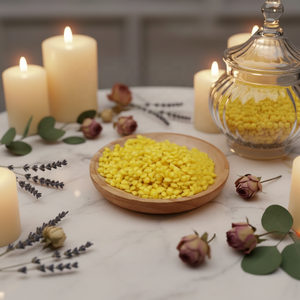 <span class=keywords><strong>Cire</strong></span> <span class=keywords><strong>d</strong></span>'<span class=keywords><strong>abeille</strong></span> brute <span class=keywords><strong>de</strong></span> luxe personnalisée en usine, 25 kg/sacs, granulés <span class=keywords><strong>de</strong></span> haute qualité, écologiques, sans fumée, marque HuDong, Zhejiang, 100 % pour bougies - Product Image 3