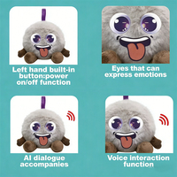 Juguetes de Peluche con IA y Control por Aplicación, Juguetes Interactivos Inteligentes con IA para Niños, Muñeca Educativa de Compañía, OEM y ODM