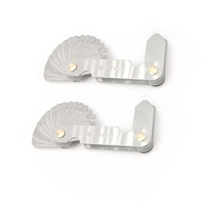 Độ chính xác cao thép không gỉ tròn ARC Radian công cụ đo bán kính mẫu đo Bộ R1-7 r R7.5-15 R7.5-15 - Product Image 1