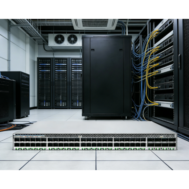 Ethernet Switch 48/8-Port 25G SFP28 100G QSFP28 Data Center Switch SD6721-48Y8H Full-Duplex 2.0 Tbps Capacity QoS SNMP VLAN