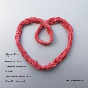Filo per Ricamo Thorn Tinto a Mano 100 Metri 0,8mm Cotone Rosso - Product Image 3