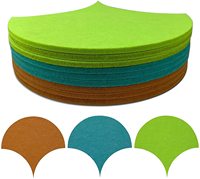 Panneaux muraux en feutre Ginkgo, panneaux acoustiques en PET, panneaux décoratifs insonorisants, panneaux absorbants le son pour la décoration murale